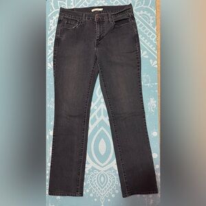 Levi’s 505 Black Denim Straight Leg Jeans